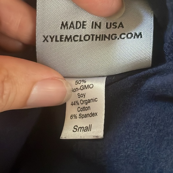 Xylem Organic Indigo Lacey Top S - Picture 8 of 8